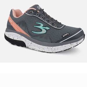 Women's GDEFY Mighty Walk Athletic Shoes 8 Gray Peach GUC